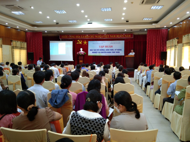 Bệnh viện Tâm thần Quảng Ngãi tổ chức Đào tạo bồi dưỡng kiến thức, kĩ năng, nghiệp vụ Chuyên khoa Tâm thần năm 2023