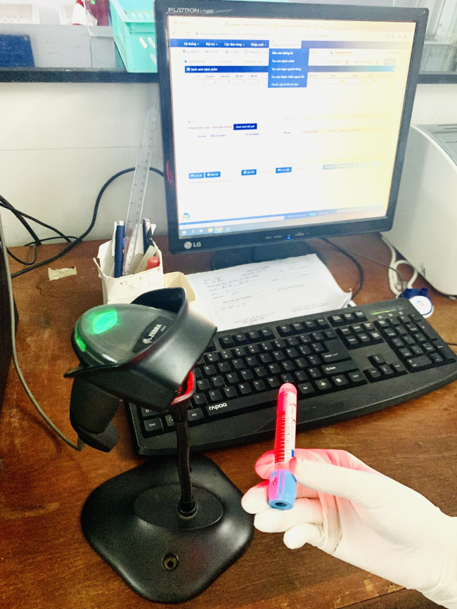 Ứng dụng BARCODE  trong quy trình xét nghiệm và trả kết quả tại Bệnh viện Tâm thần Quảng Ngãi