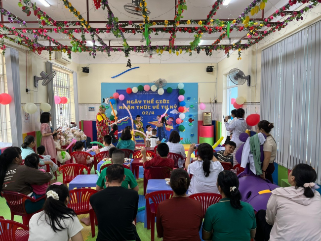 Ngày Hội vui chơi cho trẻ Tự kỷ nhân Ngày Thế giới Nhận thức về Tự kỷ 02/4